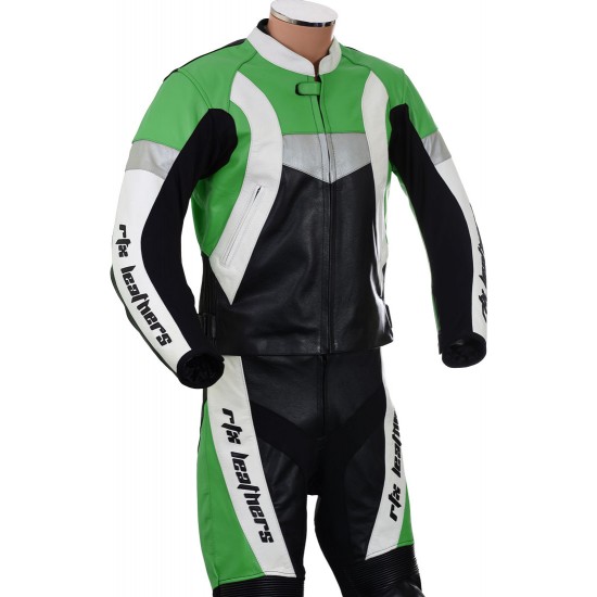 RTX Violator Ninja Green Biker Leather Suit RTX Violator Ninja Green Biker Leather Suit