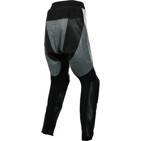 VIOLATOR Grey Leather Motorcycle Trouser