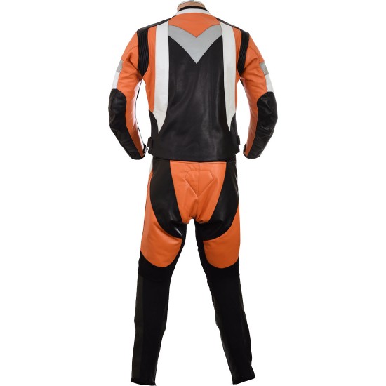 RTX Violator Orange Sports Biker Leathers