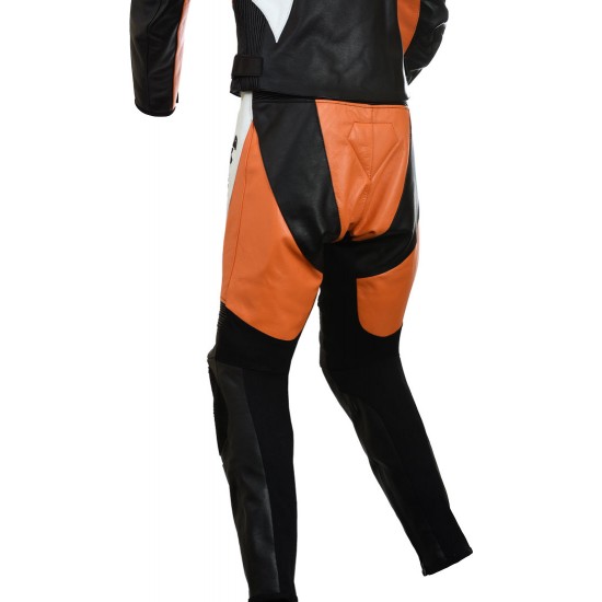RTX Violator Orange Sports Biker Leathers