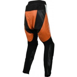 VIOLATOR Orange Leather Motorcycle Trouser VIOLATOR Orange Leather Motorcycle Trouser