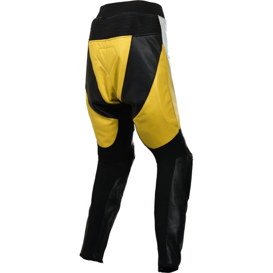 VIOLATOR Yellow Leather Motorcycle Trouser