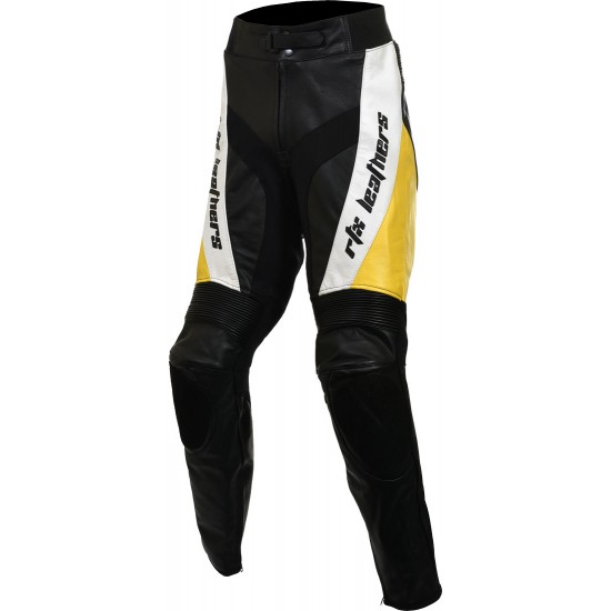 VIOLATOR Yellow Leather Motorcycle Trouser