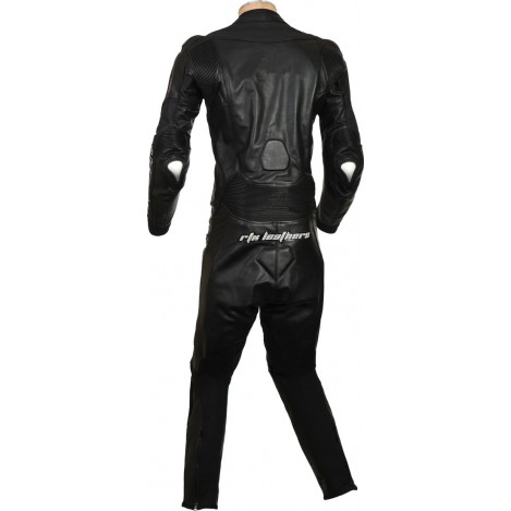 RTX Panther Black Sports Biker Race Leather Suit RTX Panther Black Sports Biker Race Leather Suit