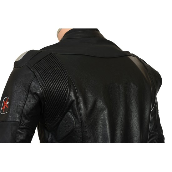 RTX Panther Black Sports Biker Race Leather Suit