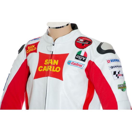 Marco Simoncelli Rep MotoGP Biker Jacket