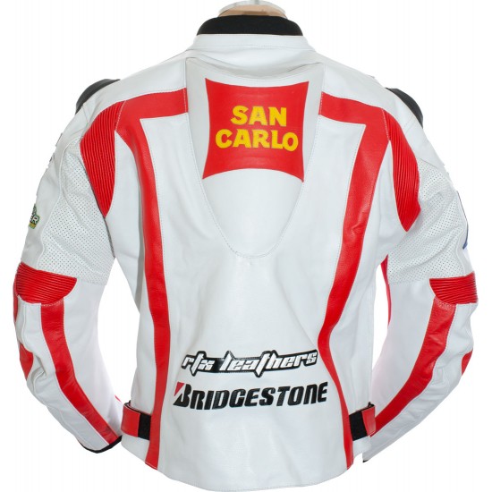 Marco Simoncelli Rep MotoGP Biker Jacket Marco Simoncelli Rep MotoGP Biker Jacket