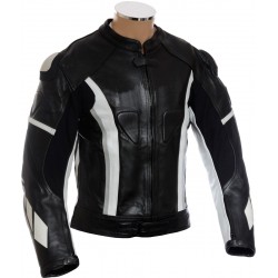 RTX Speedblock Black Leather Jacket