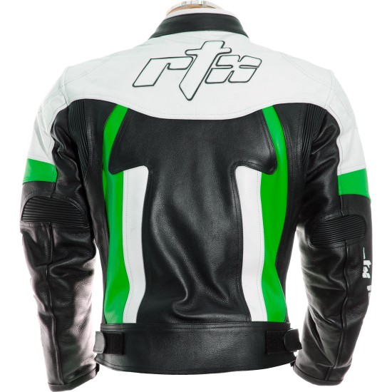 RTX TITAN Green Motorcycle Leather Jacket