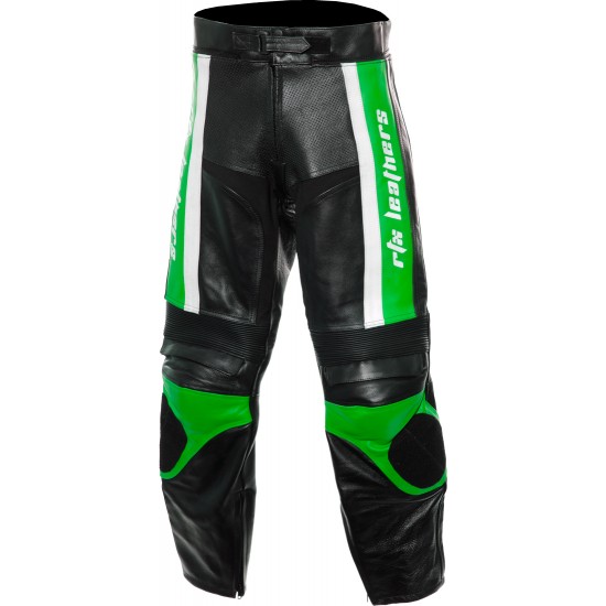 RTX TITAN Green Biker Leather Trouser RTX TITAN Green Biker Leather Trouser