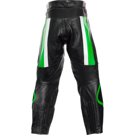 RTX TITAN Green Biker Leather Trouser RTX TITAN Green Biker Leather Trouser