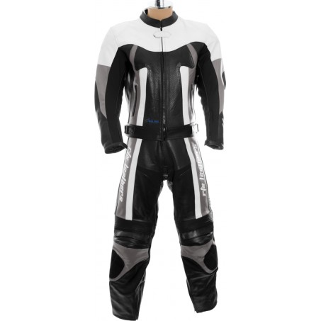 RTX TITAN Grey Motorcycle Leather 2Pc Suit