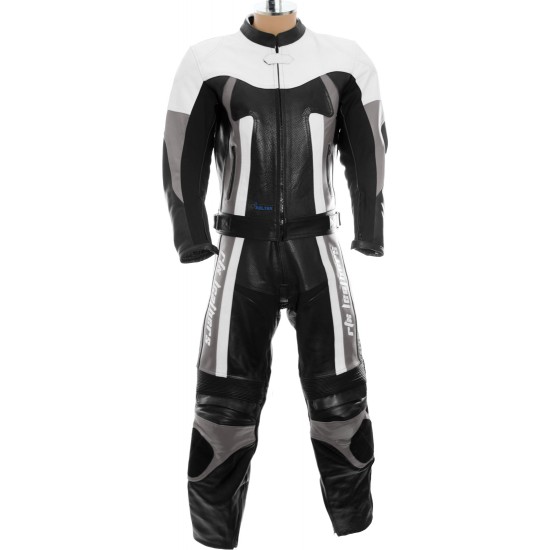 RTX TITAN Grey Motorcycle Leather 2Pc Suit