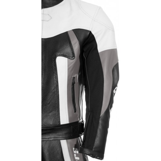 RTX TITAN Grey Motorcycle Leather 2Pc Suit
