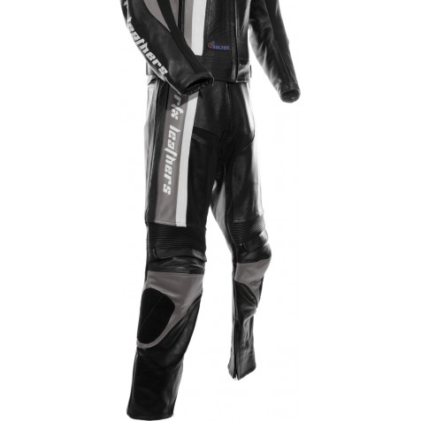 RTX TITAN Grey Motorcycle Leather 2Pc Suit