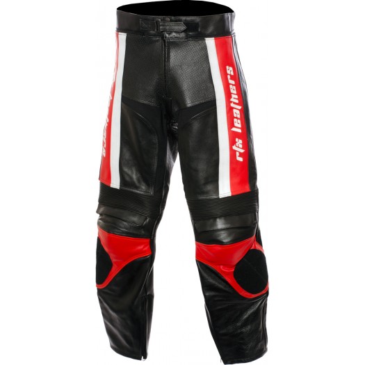 RTX TITAN Red Leather Motorbike Trousers