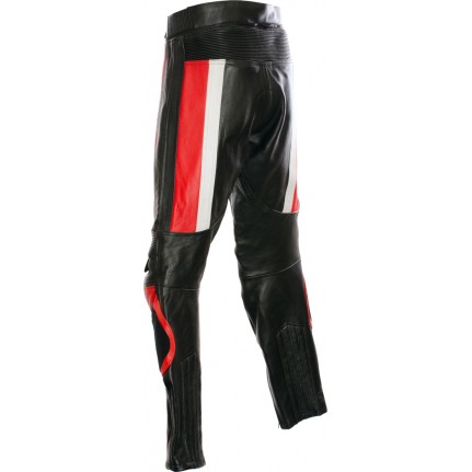 RTX TITAN Red Leather Motorbike Trousers