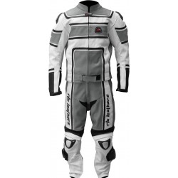 RTX X1 Supersport Touring Grey Leather Biker SUIT