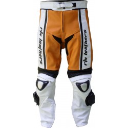 RTX X1 Sports Tourer Orange Leather Biker Trouser