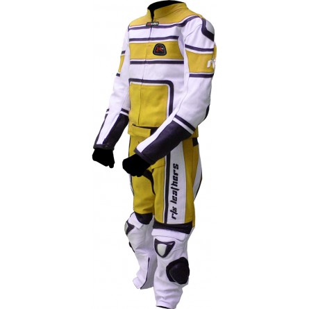 RTX X1 Supersport Touring Yellow Leather Biker SUIT