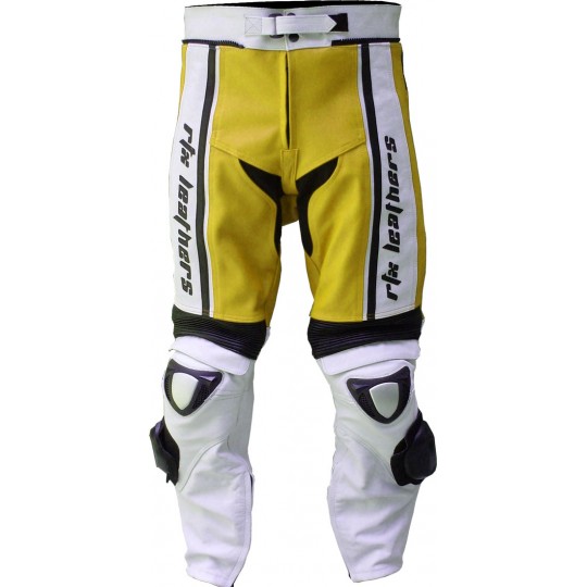 RTX X1 Sports Tourer Yellow Leather Biker Trouser RTX X1 Sports Tourer Yellow Leather Biker Trouser