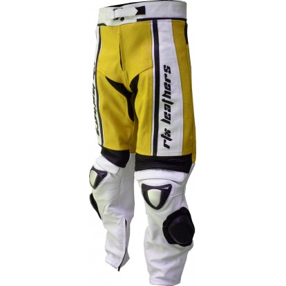 RTX X1 Sports Tourer Yellow Leather Biker Trouser RTX X1 Sports Tourer Yellow Leather Biker Trouser