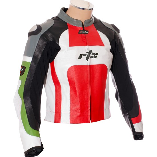 RTX Classic Tri Colour Biker Jacket