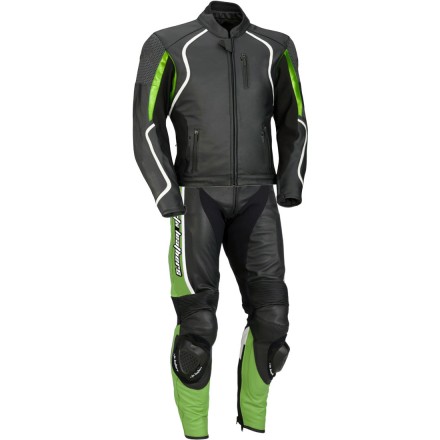 RTX Ninja Green Leather Biker Suit RTX Ninja Green Leather Biker Suit
