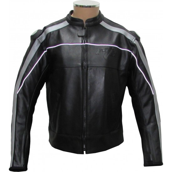 Reltex Vintage Retro Classic Black Leather Motorcycle Jacket Reltex Vintage Retro Classic Black Leather Motorcycle Jacket