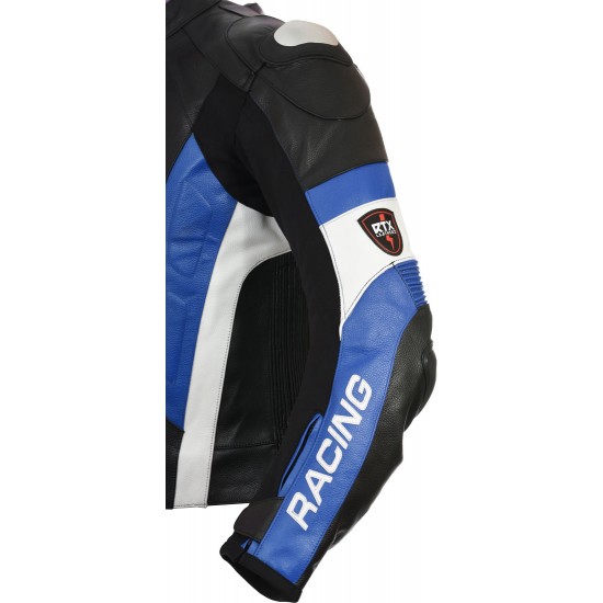 RSV Blue Sports Biker Leather Jacket