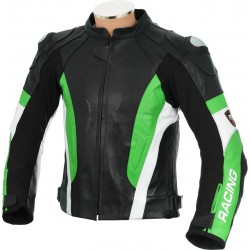 RSV Green Sports Biker Leather Jacket