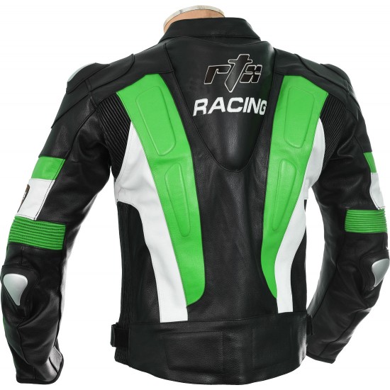 RSV Green Sports Biker Leather Jacket