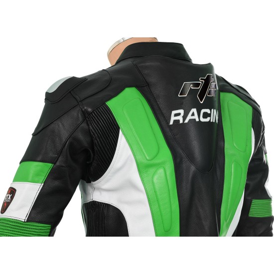 RSV Green Sports Biker Leather Jacket