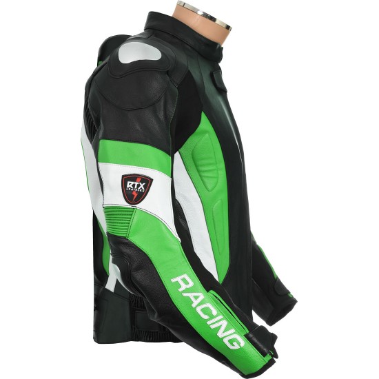 RSV Green Sports Biker Leather Jacket