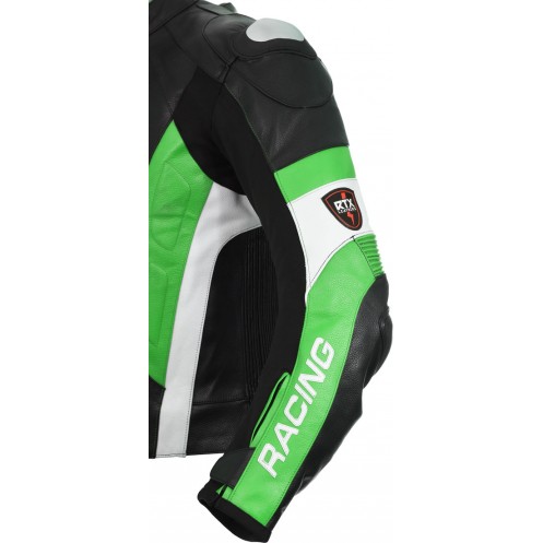 RSV Green Sports Biker Leather Jacket