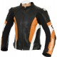 RSV Orange Sports Biker Leather Jacket