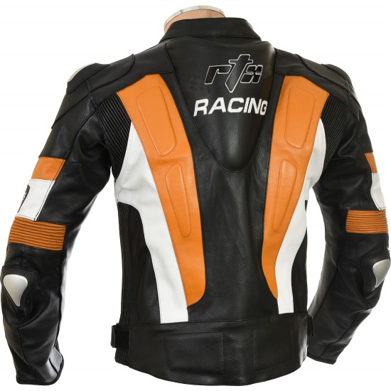 RSV Orange Sports Biker Leather Jacket
