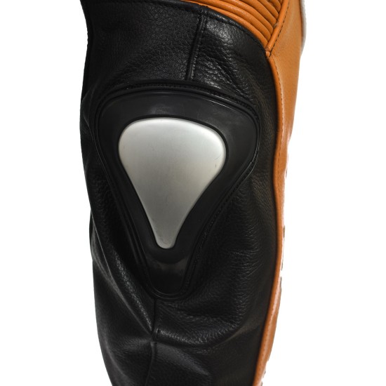 RSV Orange Sports Biker Leather Jacket