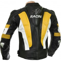 RSV Yellow Sports Biker Leather Jacket