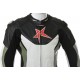 RTX Grey Arbiter Sports Biker One Piece Leather Suit