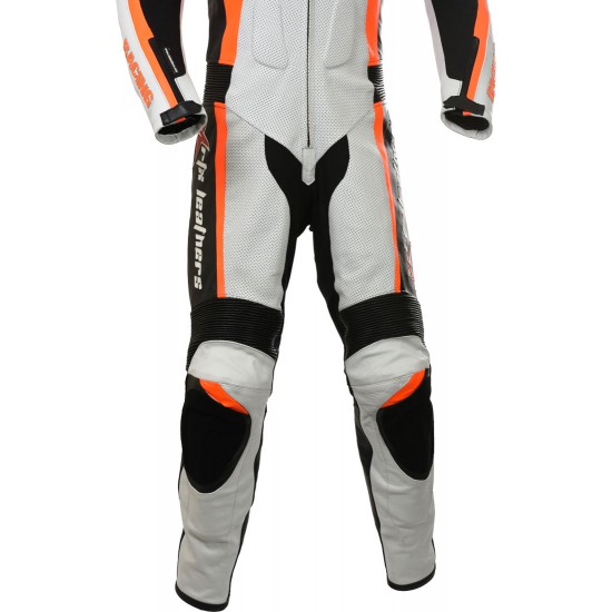 RTX Orange Arbiter Sports Biker One Piece Leather Suit