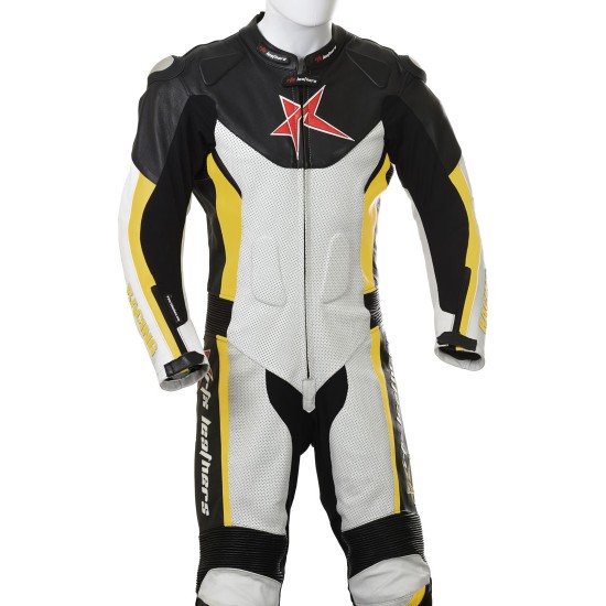 RTX Yellow Arbiter Sports Biker One Piece Leather Suit RTX Yellow Arbiter Sports Biker One Piece Leather Suit