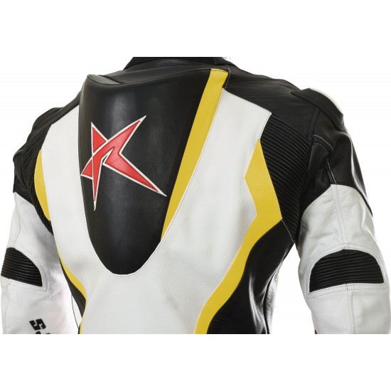 RTX Yellow Arbiter Sports Biker One Piece Leather Suit