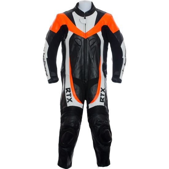 RTX F1 Junior Kids Racing Orange Biker Leathers