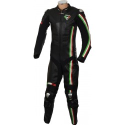 RTX Panther Italia Black Leather Race Leathers