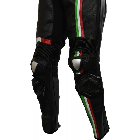 RTX Panther Italia Black Leather Race Leathers RTX Panther Italia Black Leather Race Leathers