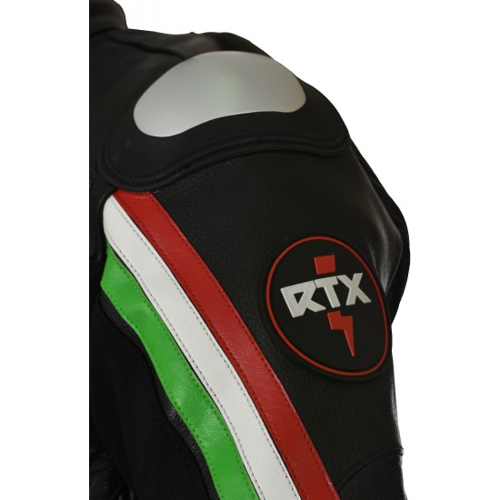 RTX Panther Italia Black Leather Race Leathers RTX Panther Italia Black Leather Race Leathers