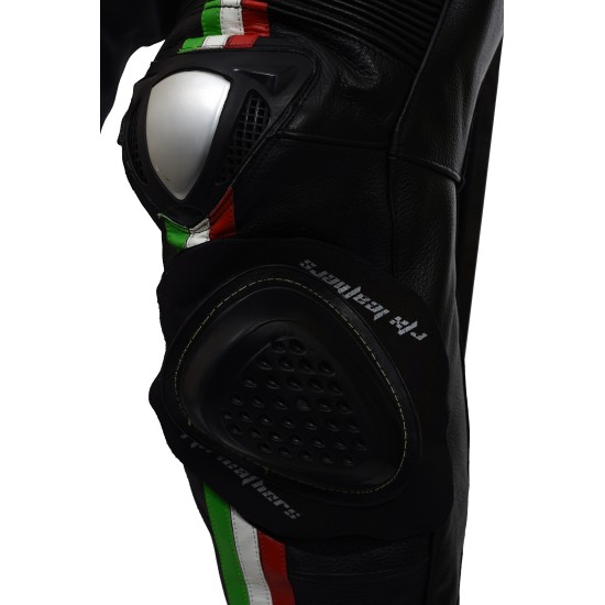 RTX Panther Italia Black Leather Race Leathers RTX Panther Italia Black Leather Race Leathers