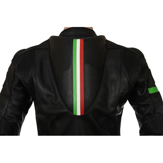 RTX Panther Italia Black Leather Race Leathers RTX Panther Italia Black Leather Race Leathers