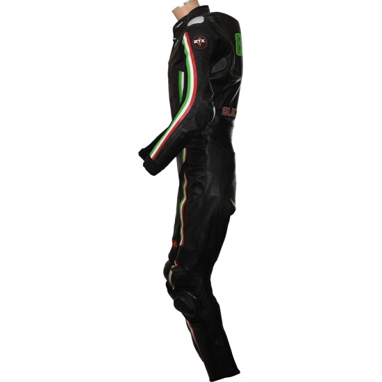RTX Panther Italia Black Leather Race Leathers RTX Panther Italia Black Leather Race Leathers